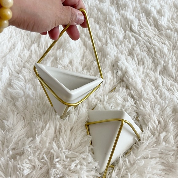 California Home Goods Geometric Wall Planter Small Set of 2 - Picture 8 of 14